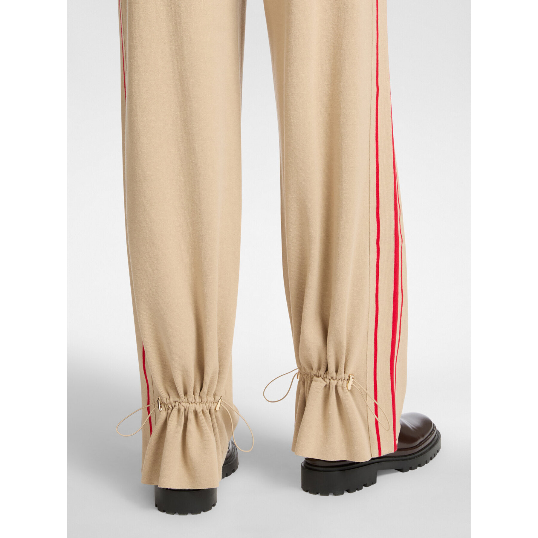 Elena Mirò - Pantaloni ampi in maglia - Beige