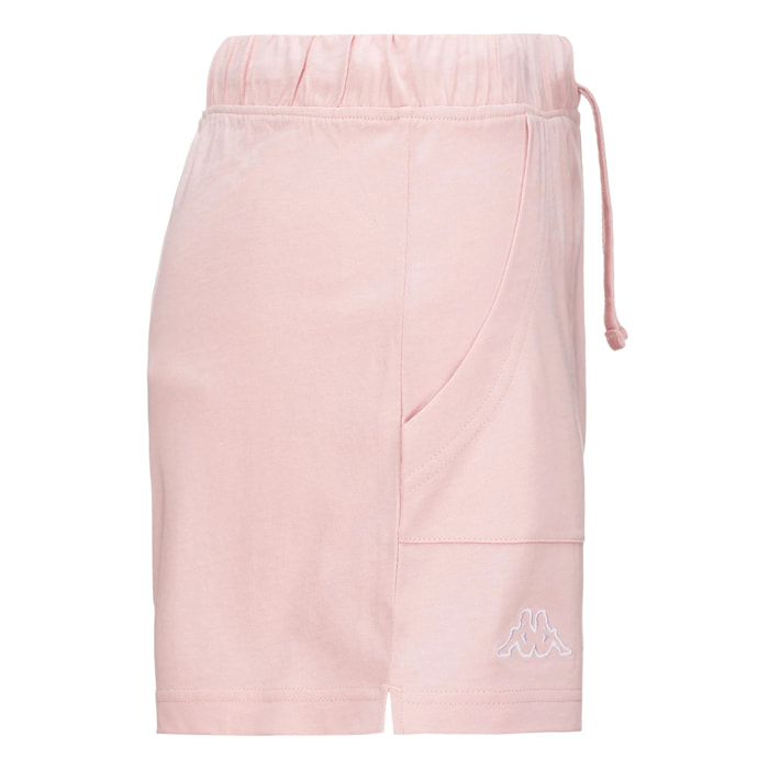 Pantaloncini Kappa Donna LOGO CABER Rosa