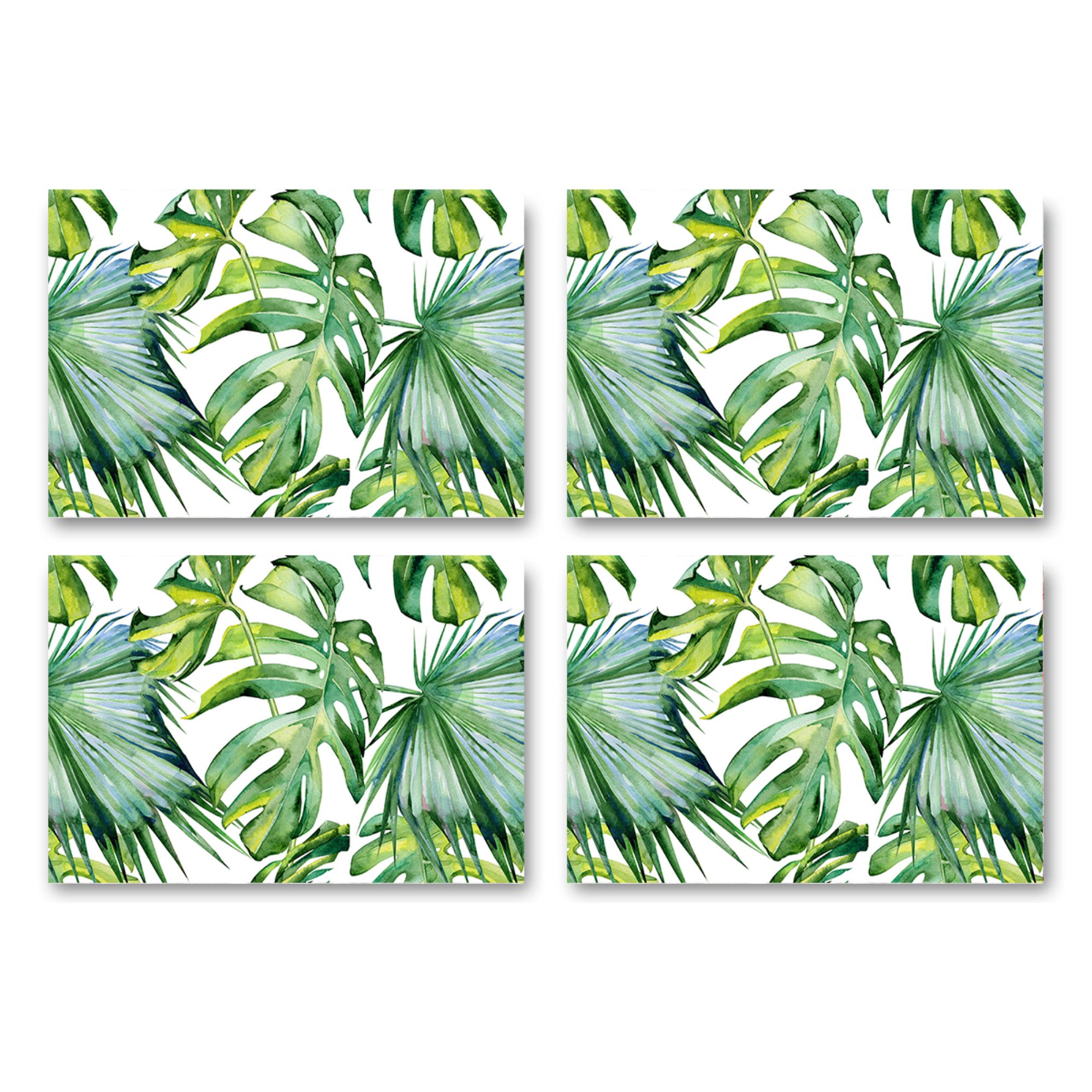 Set de 4 individuales de vinilo CERAMIKO, Exótica 4u-30x45 cm