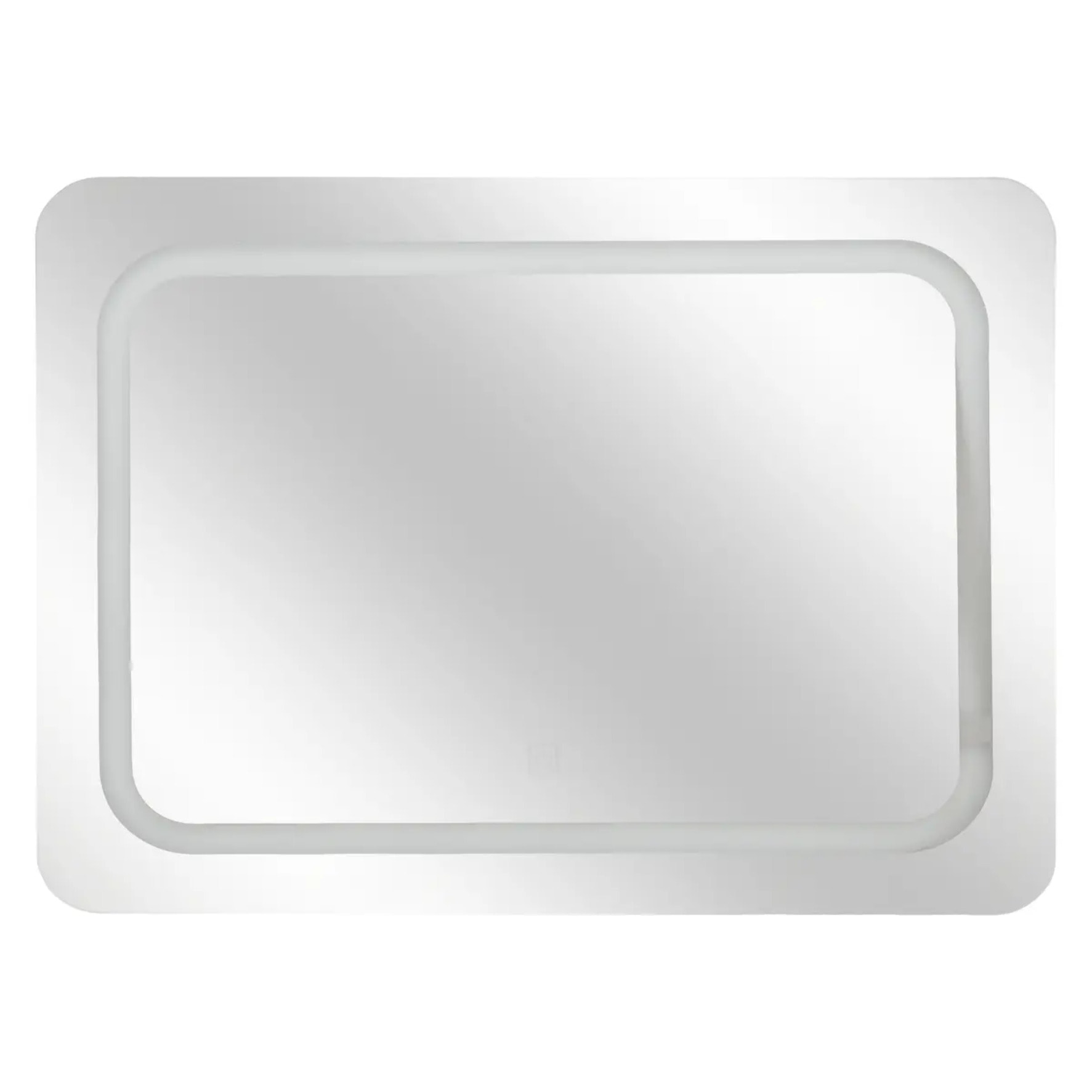 Miroir rectangulaire angle à led 65x49cm