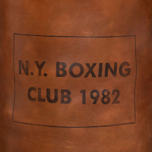 Sac de boxe "Loft" - marron - cuir 36x36x100 cm