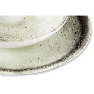 Servizio piatti 12 pezzi Excelsa Afrodite, ceramica, effetto reattivo, multicolore