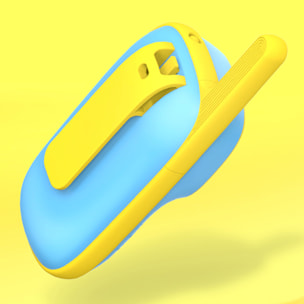 Walkie talkie per bambini D21, 1-3 km, schermo LCD da 1,5, 99 codici di gruppo crittografati, luce LED. 2 unità. Batteria ricaricabile.