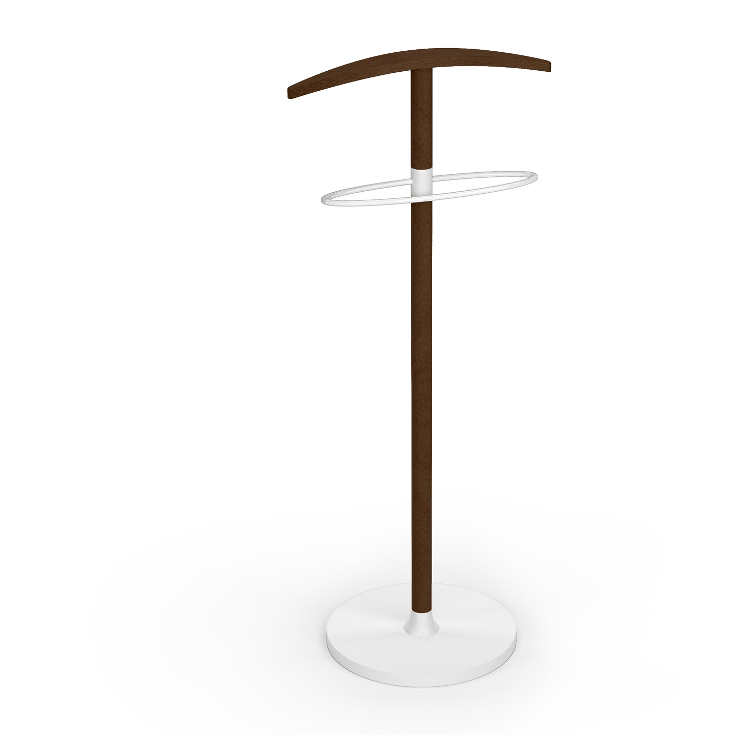 Galán de noche Suède wengué y blanco 109x46x34 cm