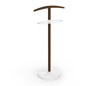 Galán de noche Suède wengué y blanco 109x46x34 cm