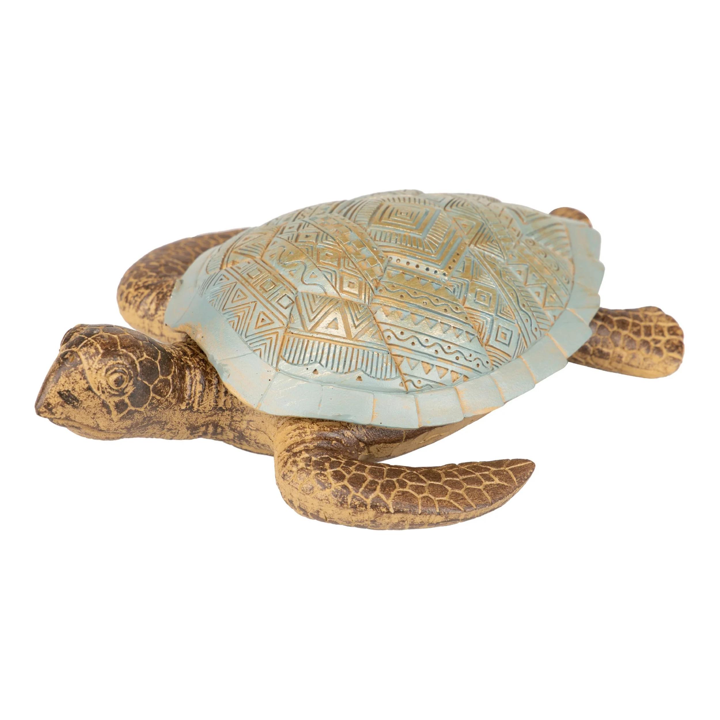 Figura Tortuga Resina 17x23x6 Cm