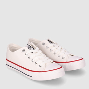 Deportivos de Tejido - Blanco - Tacón: Bajo