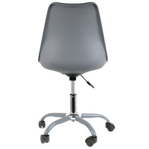 Chaise A Roulettes Kiruna Gris