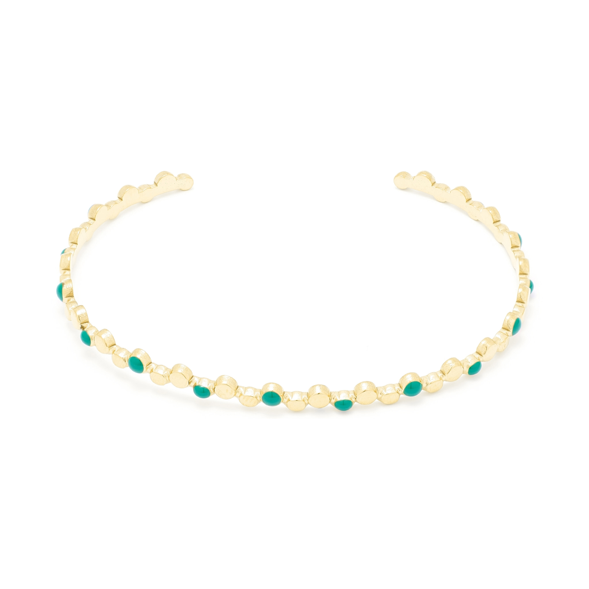 Pulsera acabada en oro amarillo de 18K
