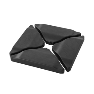 Pied triangle en plastique anthracite pour parasol - Baso
