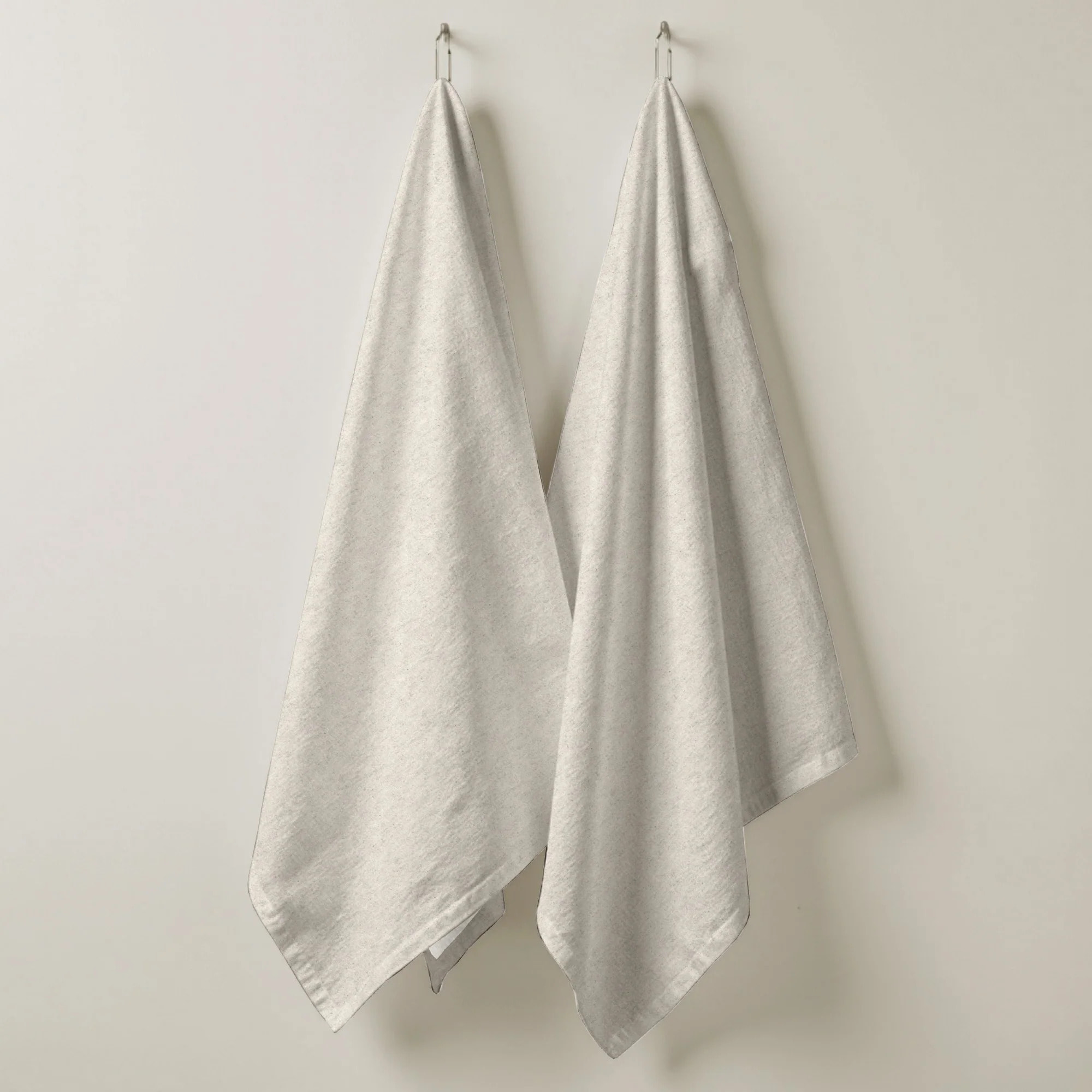 Lot de 2 torchons de cuisine 100% coton Uni Lin 101