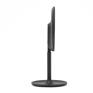 Miroir cosmétique pliable en plastique, 3 couleurs de lumière réglables, hauteur 34,5 cm, noir (SATZKLEDC)