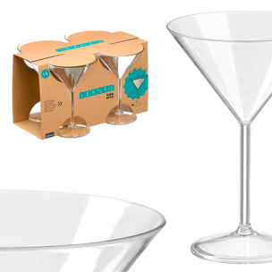 Set 4 copas cóctel de 260ml acrilico