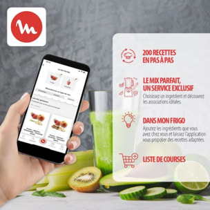 Blender chauffant MOULINEX SOUP et  PLUS LM926B00 BLANC 2L + bol vapeur