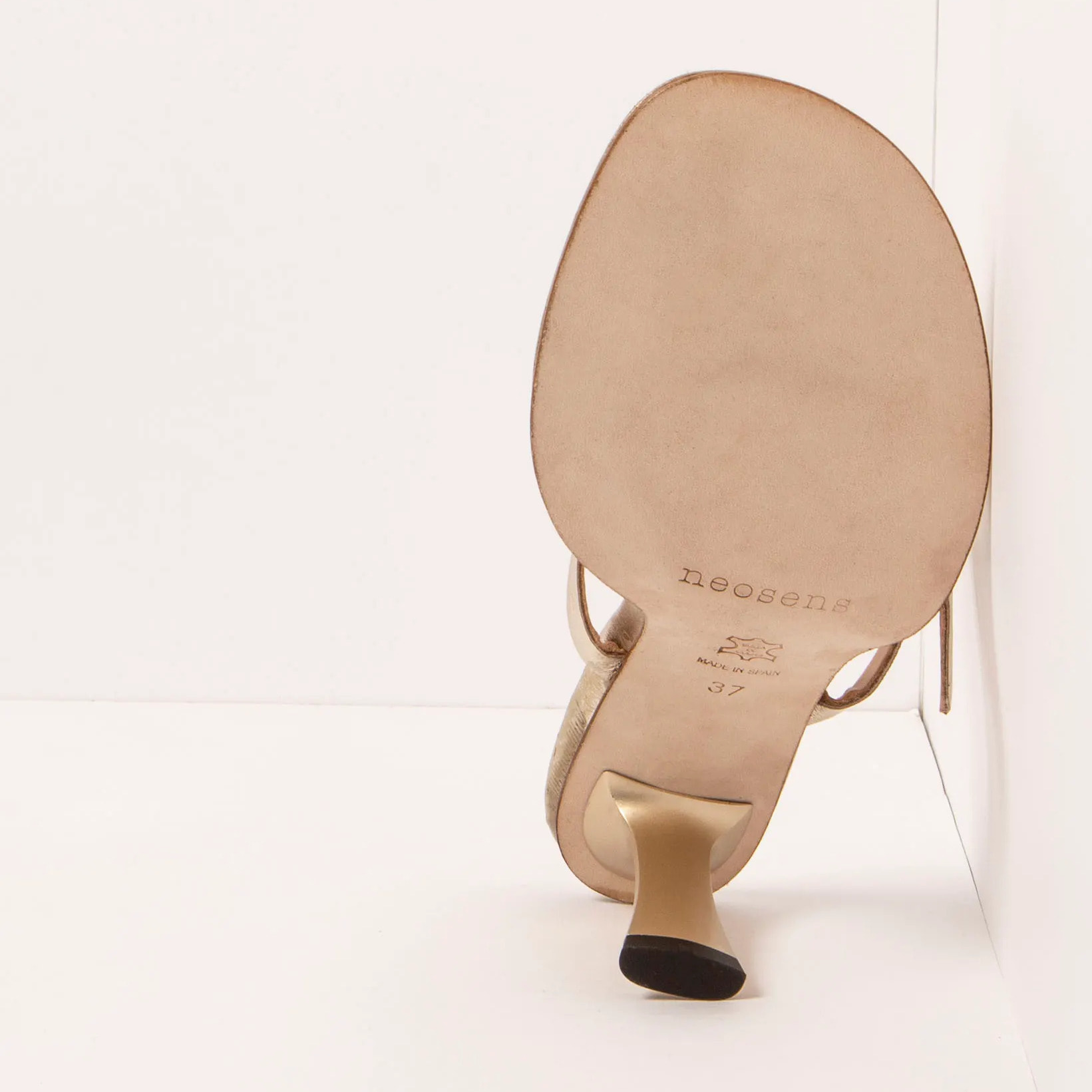 Sandalias con tacón S3194 NAPPA CHAMPAGNE/ ALBANA color Champagne