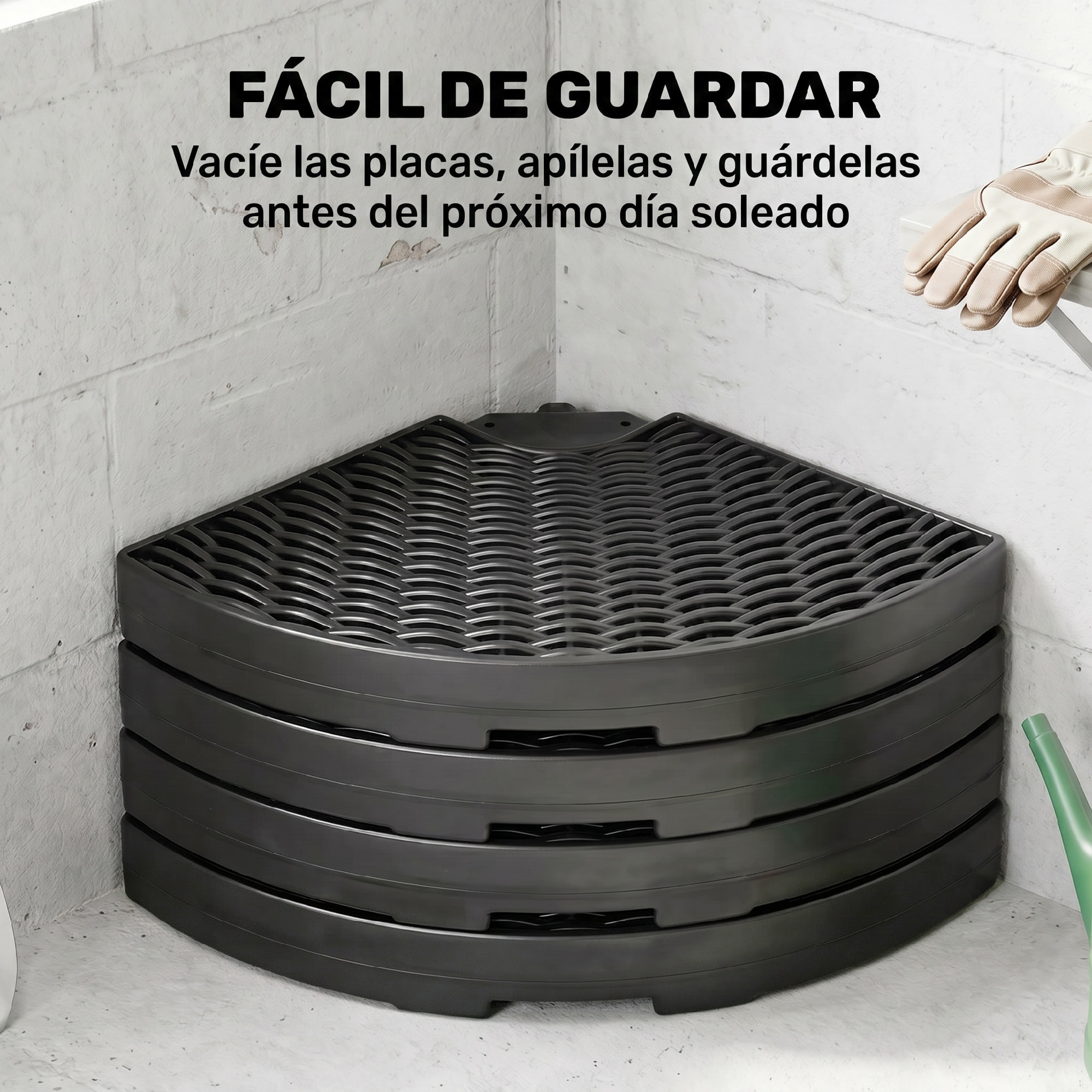 Outsunny Base para Sombrilla de 4 Piezas Soporte para Parasol Rellenable con Arena 68 kg o Agua 52 L para Jardín Patio Terraza Negro