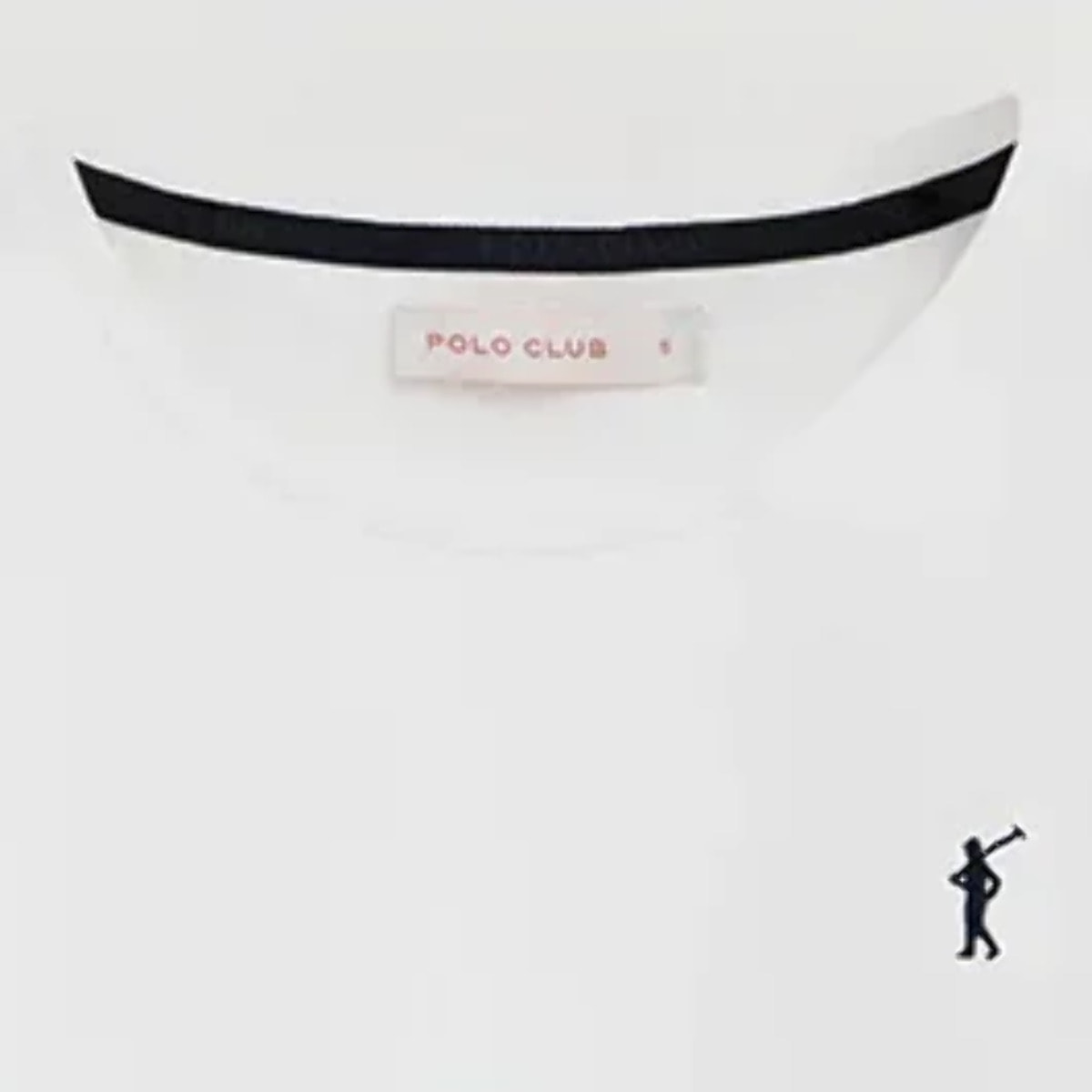 Camiseta blanca de manga larga y cuello redondo con bordado Rigby Go