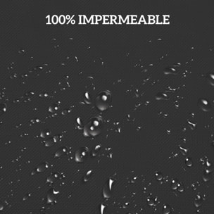 Funda para Banco de Jardín 3-4 Plazas, Funda Sofá Exterior Impermeable, Tela Oxford 600D con Recubrimiento Resistente a los Rayos UV y al Polvo, 218x111x63/101 cm para Patio, Terraza, Negro