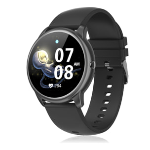 Smartwatch deportivo R7. Batería de larga duración, 10 modos deportivos, monitor cardiaco dinámico.