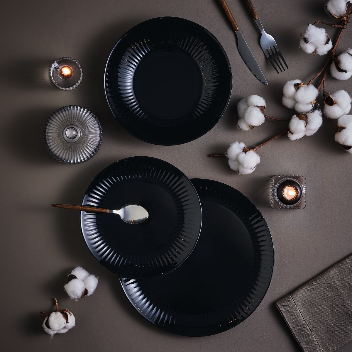Servizio da tavola 18 pezzi Cottage Noir - Luminarc