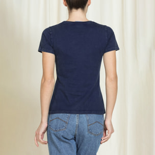 T-SHIRT GIROCOLLO REPLICA IN JERSEY