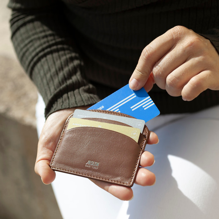 Tarjetero Mujer Jaslen Georgia Marron