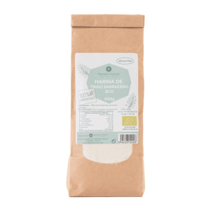 PLANETA HUERTO | Harina de Trigo Sarraceno Sin Gluten ECO 1kg - Harina de Trigo Orgánica, Rica en Antioxidantes, Ideal para Panes, Galletas y Fideos | Sin OMG