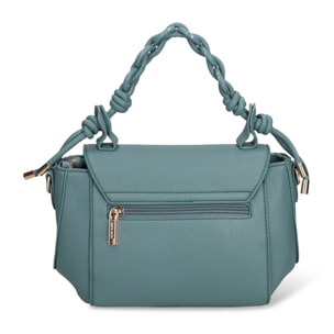 Borsa a mano da donna - Modello Celeste Chic - Pelle vegana PU - 25.0 x 15.0 x 11.0 cm