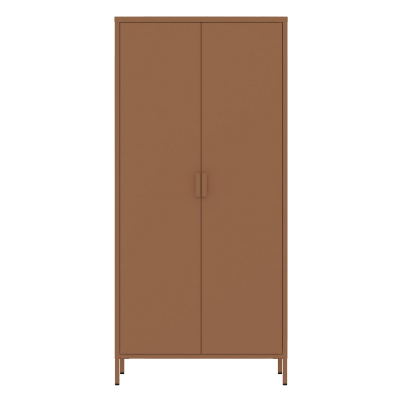 Armadio in metallo 2 ante 80x40x170h cm mattone - Pop