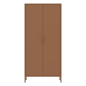 Armadio in metallo 2 ante 80x40x170h cm mattone - Pop