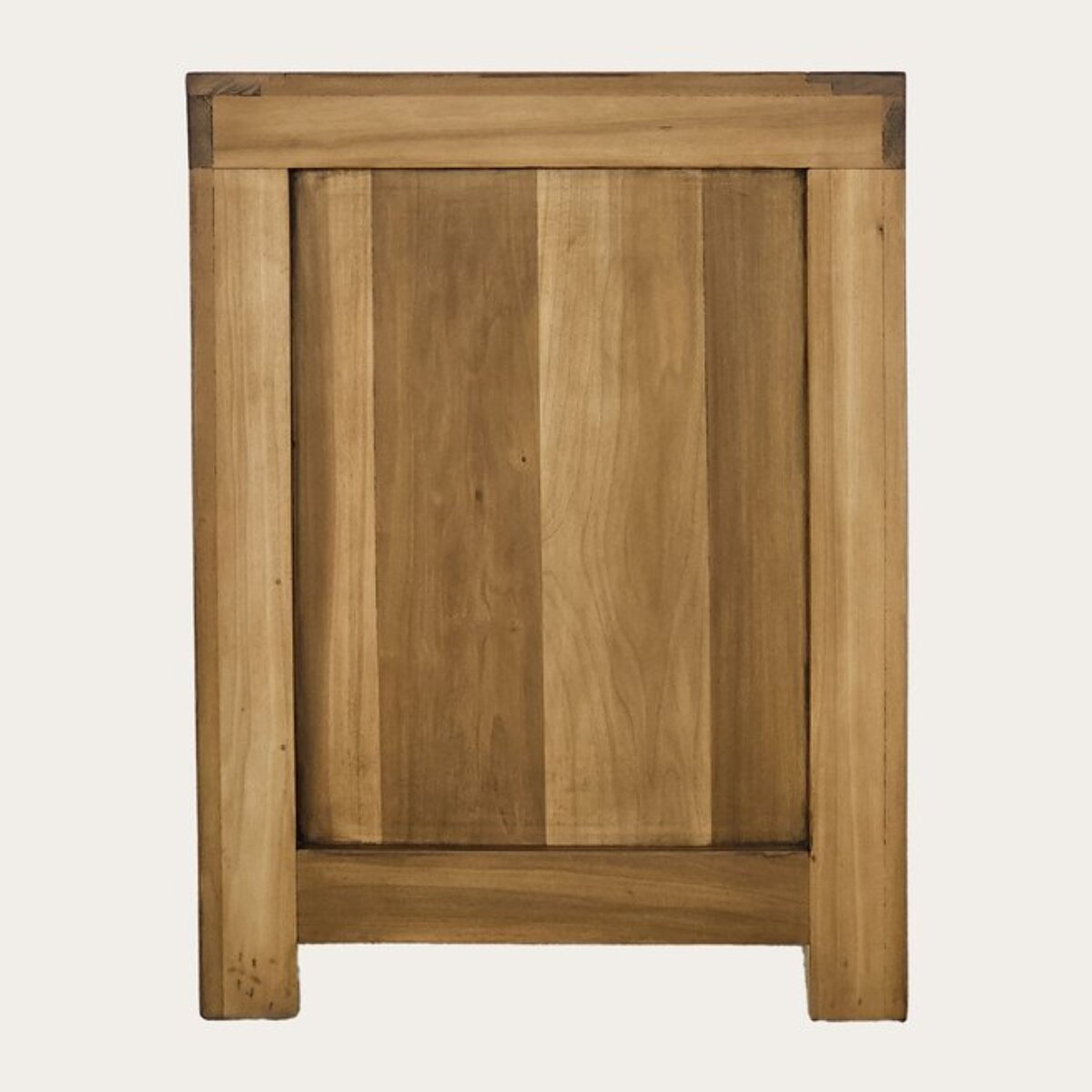 Table de chevet Tiber -bois massif de peuplier-couleur praliné 50 x 60 x 43 cm