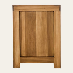 Table de chevet Tiber -bois massif de peuplier-couleur praliné 50 x 60 x 43 cm