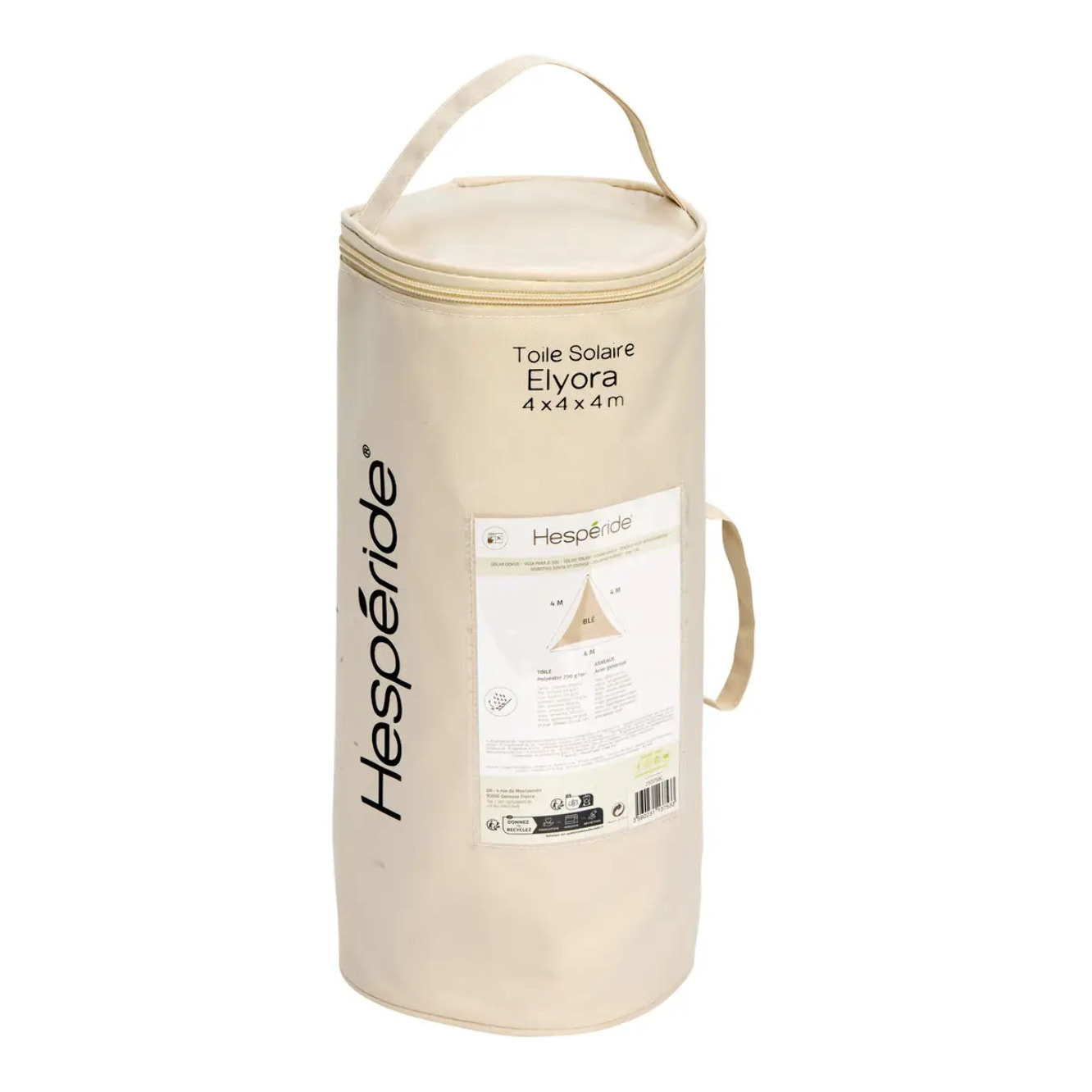 Voile d'ombrage Elyora 4x4x4m ble