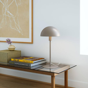 Well Home Lámpara de mesa estilo Seta en color Taupe Ø18x36cm