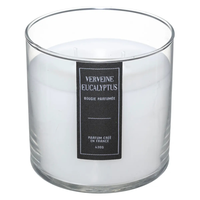 Bougie parfumée "Sili" - verveine - eucalyptus 430g