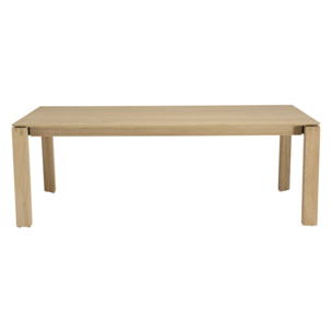 MAXENCE - Table à manger rectangulaire extensible 220/320cm bois chêne