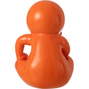 J-Line Figurine Marcel - polyrésine - orange foncé