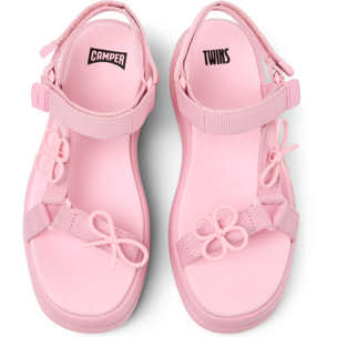 Sandalias - CAMPER Pelotas Flota Up Twins - Rosa - Textil técnico