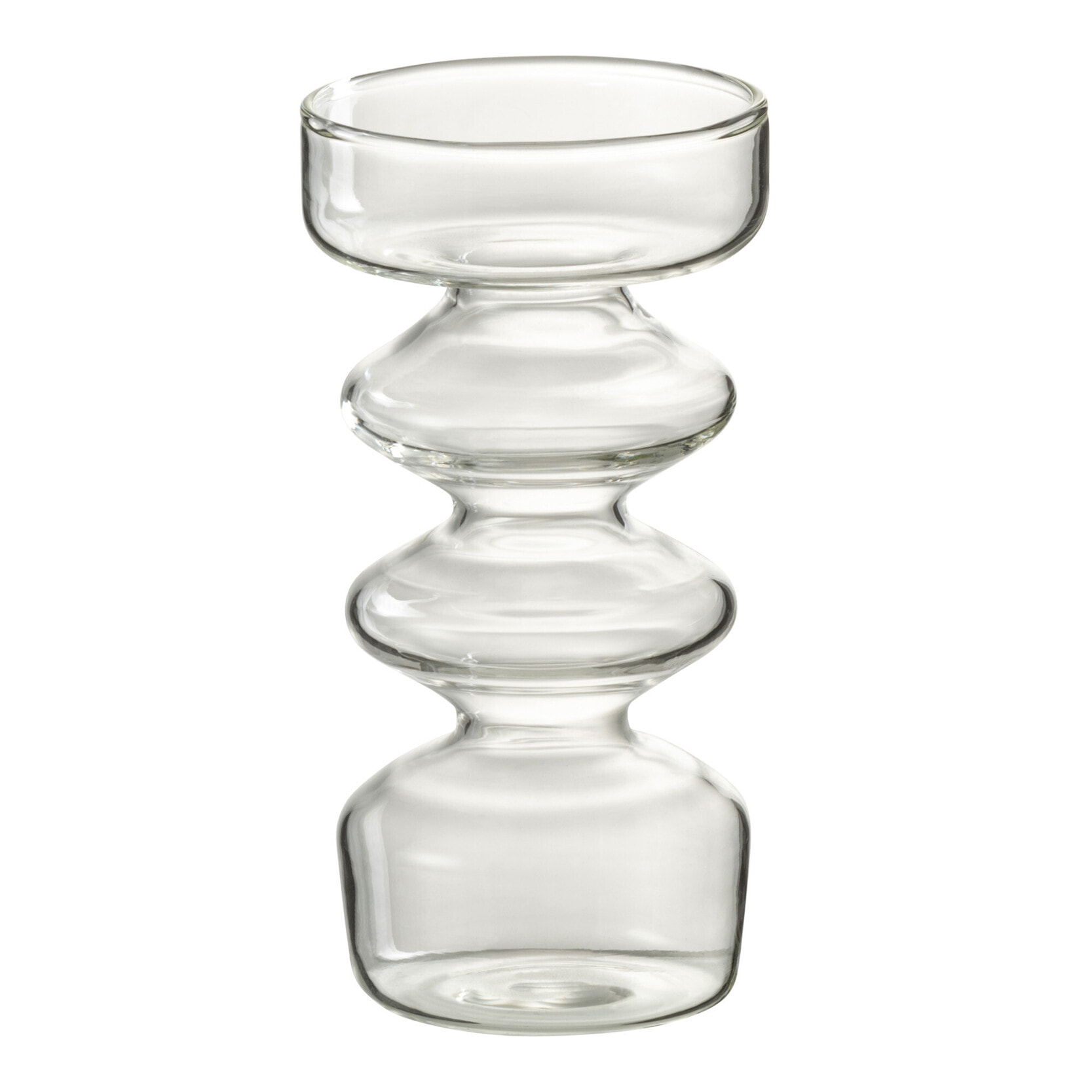 J-Line vase Luna - verre - transparent - small - 14 cm de hauteur