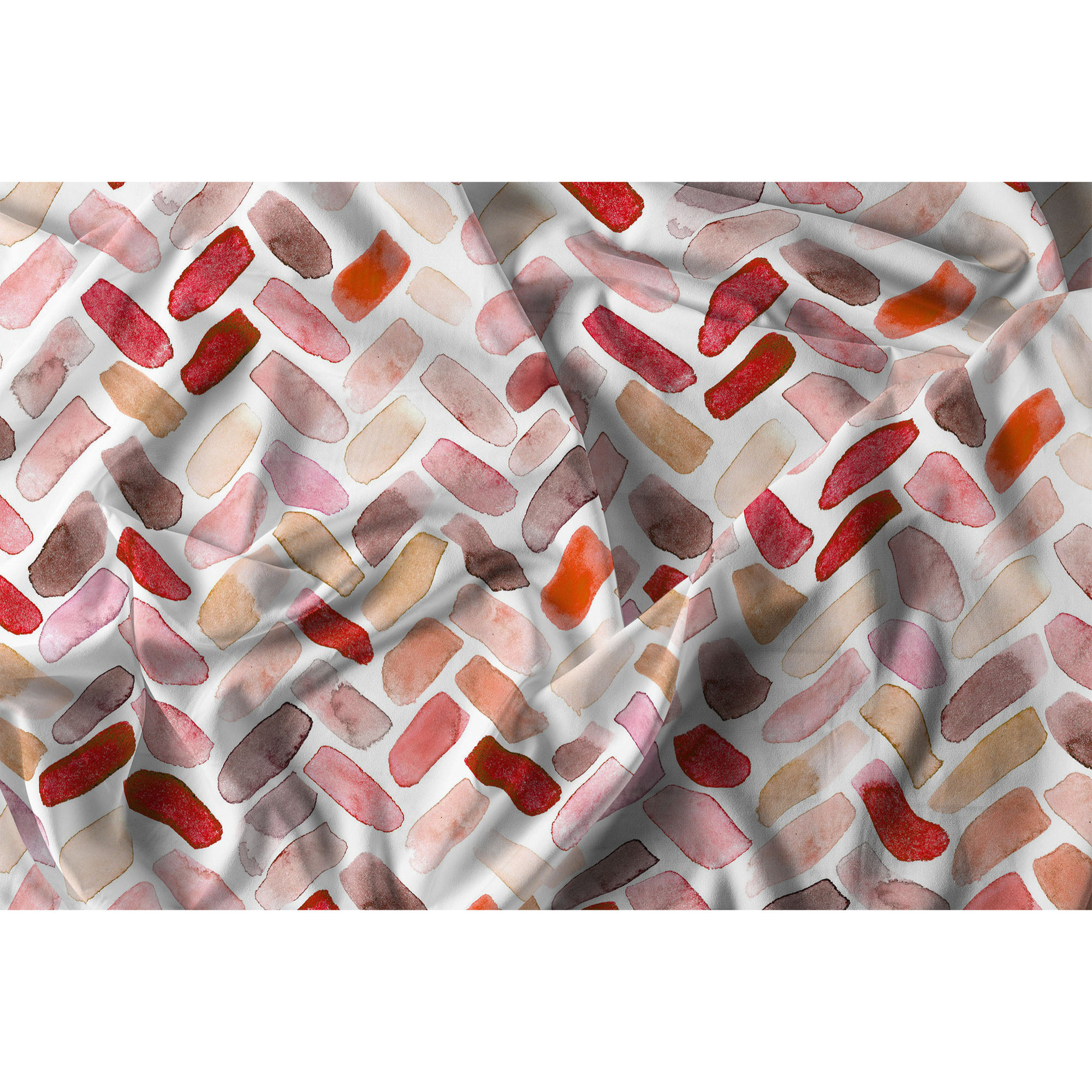 PARURE COPRIPIUMINO MATRIMONIALE WATERCOLOR STAMPA DIGITALE -100% cotone Made in Italy