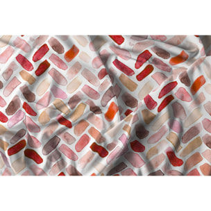 PARURE COPRIPIUMINO MATRIMONIALE WATERCOLOR STAMPA DIGITALE -100% cotone Made in Italy