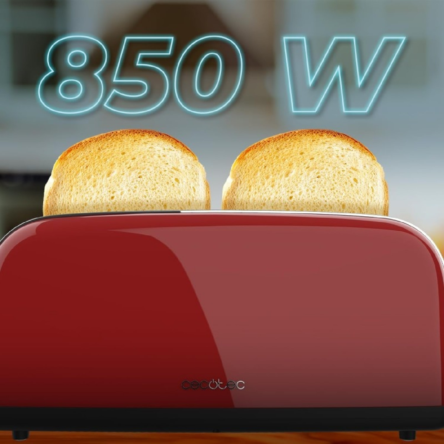 Cecotec Grille-pain vertical Toastin' time 850 Red Long Lite