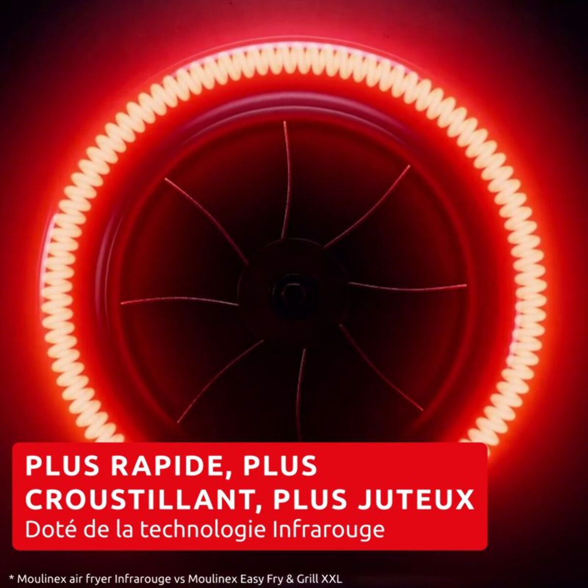 Friteuse sans huile MOULINEX EASY FRY INFRARED 7L BLACK EZ8328F0