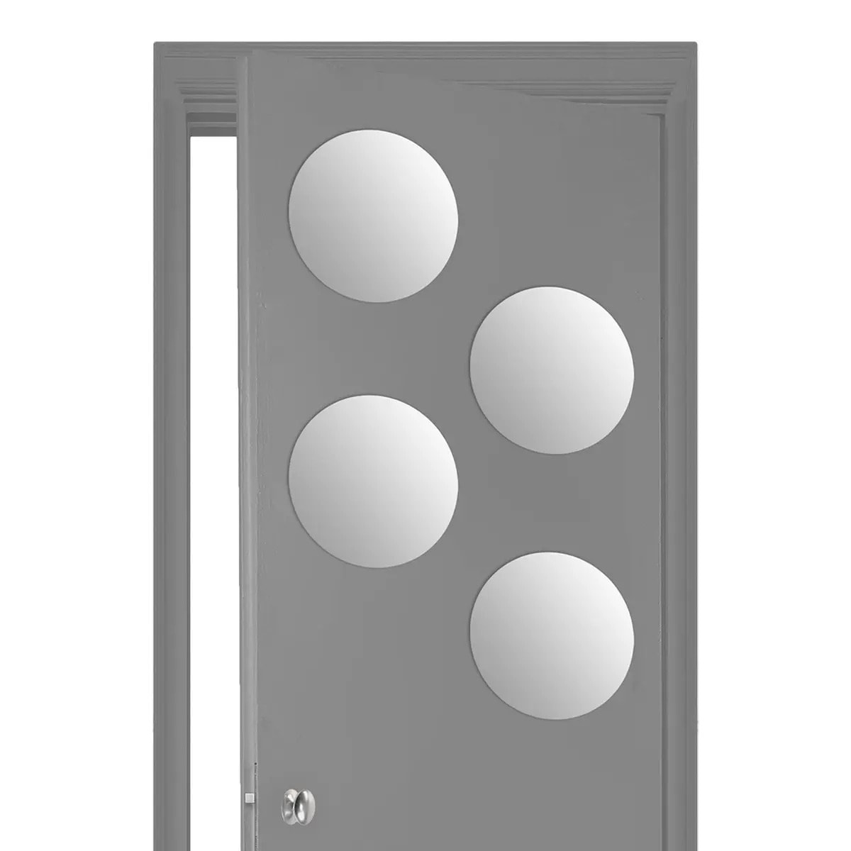 Lot de 4 Miroirs Ronds adhésifs D30cm