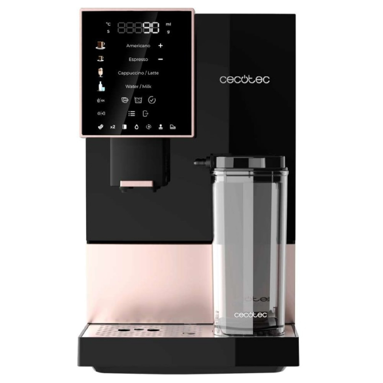 Cecotec Cafetera Superautomática Cremmaet Compactccino Black Rose
