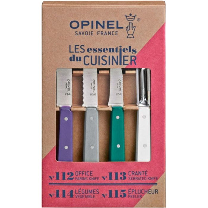 Set de couteaux OPINEL Les Essentiels Art déco