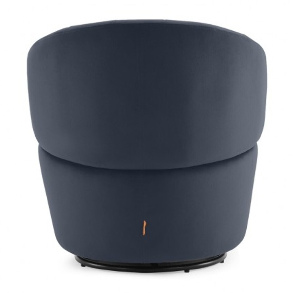 Fauteuil rond pivotant en velours - ROMANE