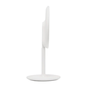 Miroir cosmétique pliable en plastique, 3 couleurs de lumière réglables, hauteur 34,5 cm, blanc (SATZKLEDB)