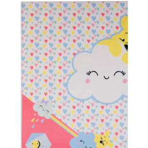 Tapis enfant tissé motif animaux TUJI