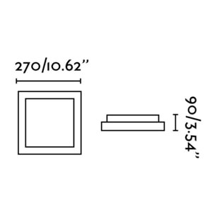 TOLA 270 Lámpara plafón blanco